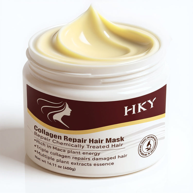 HKY Collagen Hair Mask tub for a protein versus moisturizing mask guide