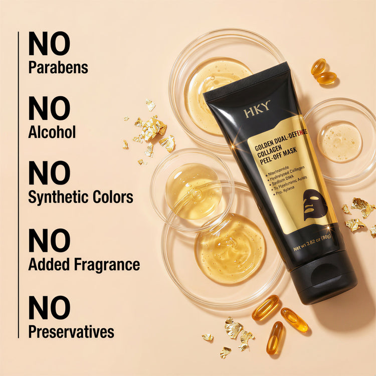 HKY Golden Dual-Defense Collagen Peel-Off Mask: Pro-Xylane, PDRN & 7x Hyaluronic Acid Explained