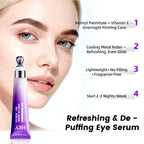 HKY AM/PM Eye Reset System - Day & Night Cream Set with Zamak Metal Massage Head