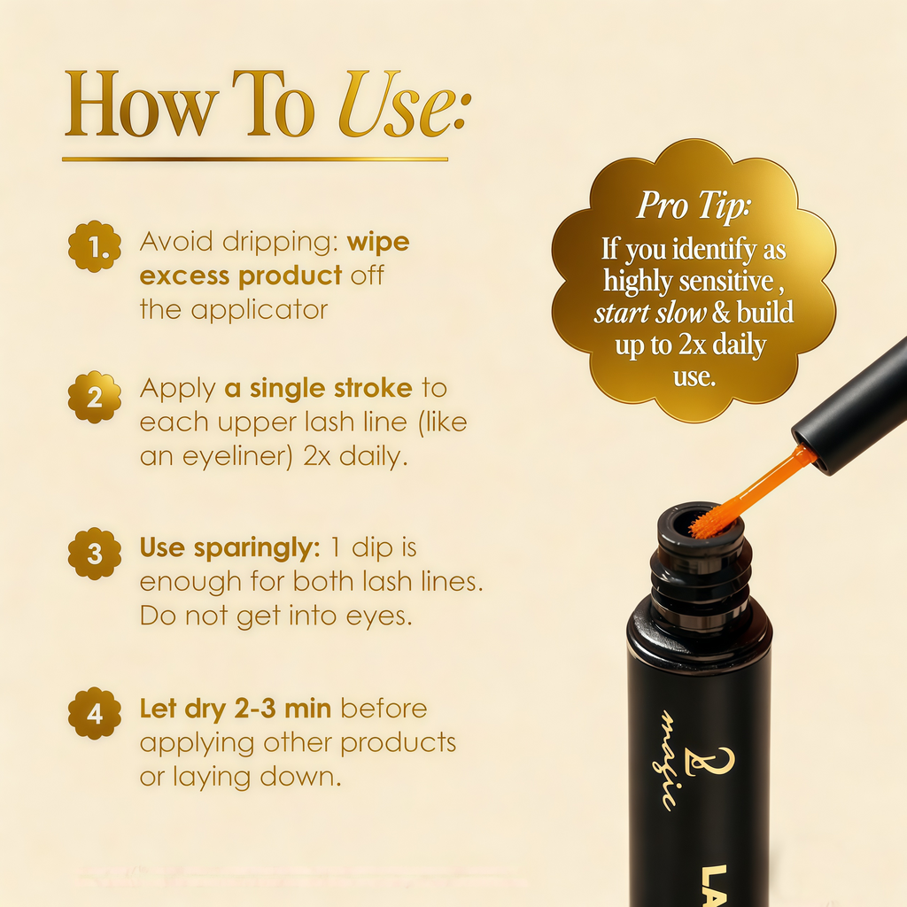 2bmagic Lash Serum: Effortlessly Achieve Longer, Thicker, Longer-Looking Natural Lashes. Safe & Gentle for Sensitive Eyes – 100% Vegan, Cruelty-Free, and Clinically Proven.