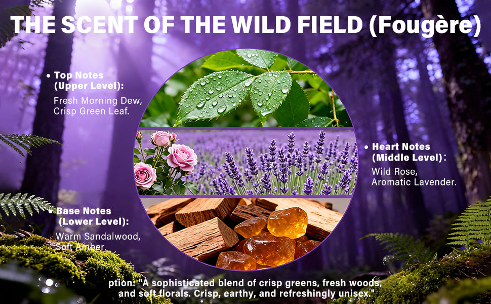 HKY Wild Field Body Mist - Alcohol-Free Hydrating Fragrance for Hair & Body (55ml)