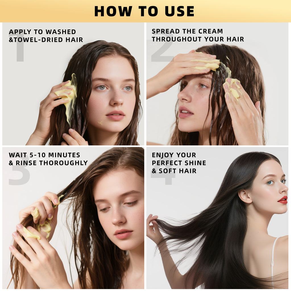 HKY Collagen Repair Hair Mask 400g - Intensive Conditioner for Chemically Treated Hair with Maca B5 & Collagen for Smooth Strength & Shine - Haircare