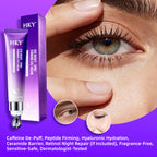 HKY AM/PM Eye Reset System - Day & Night Cream Set with Zamak Metal Massage Head