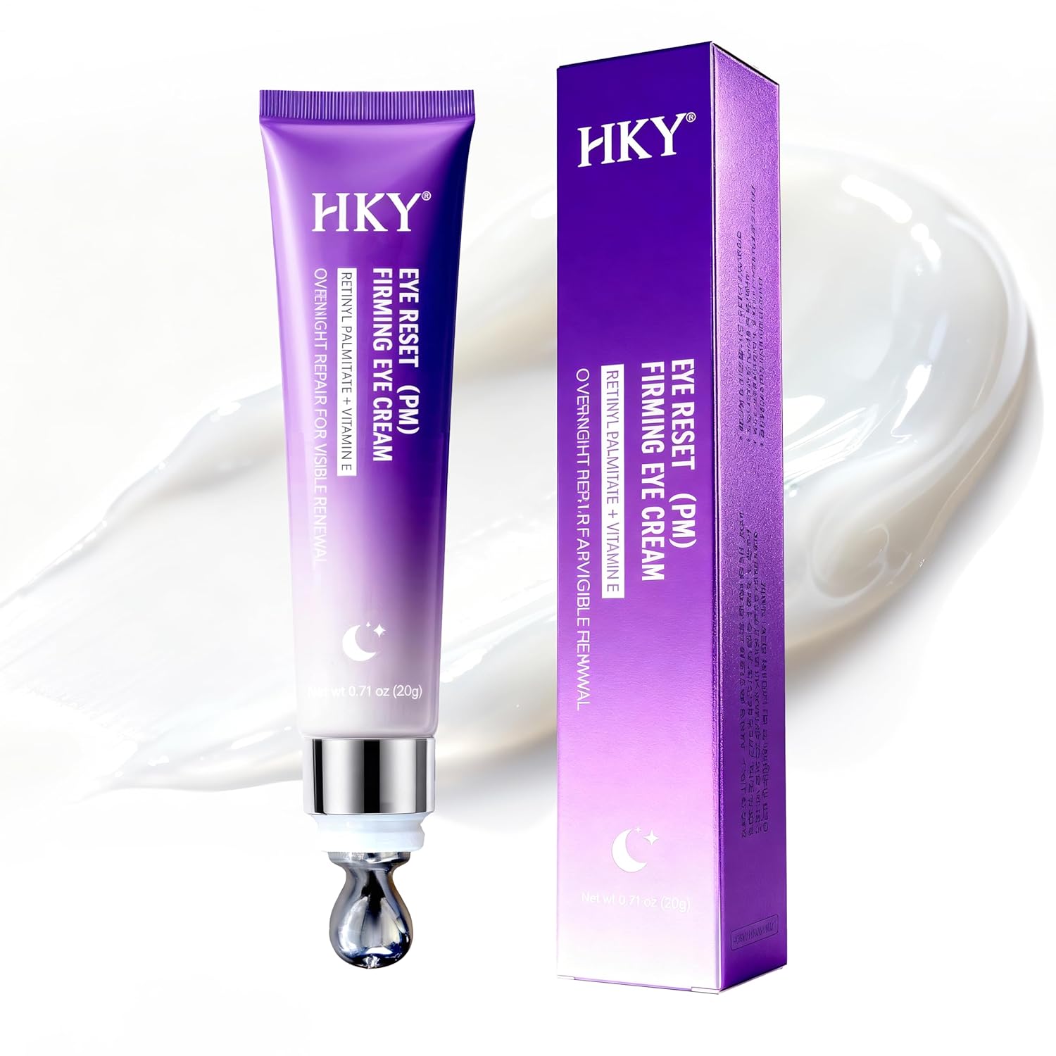 HKY PM Repair-Night Eye Cream with Peptides and Retinol - anti-aging night treatment