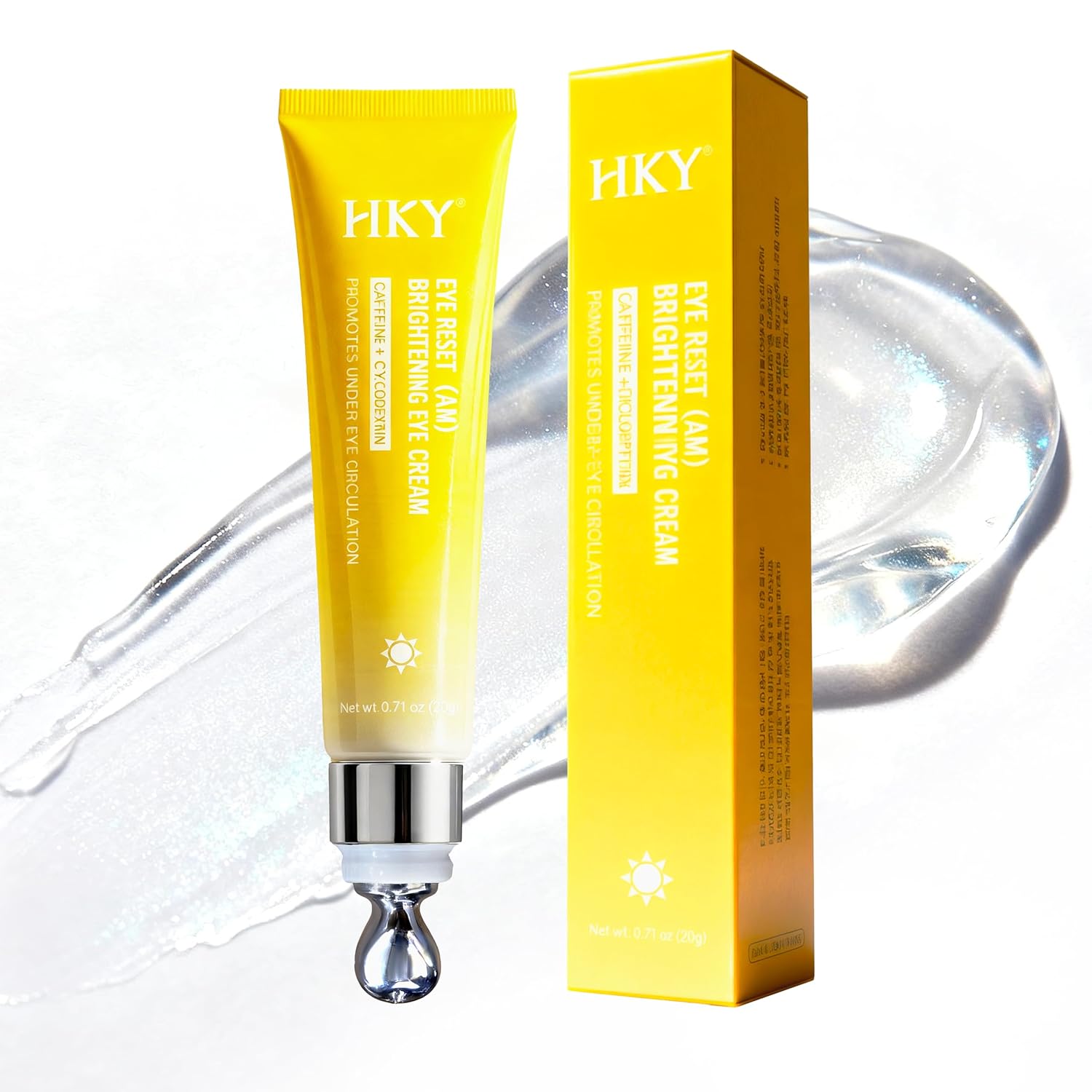 HKY AM Bright-Start Eye Cream with Caffeine and Vitamin C - morning eye care