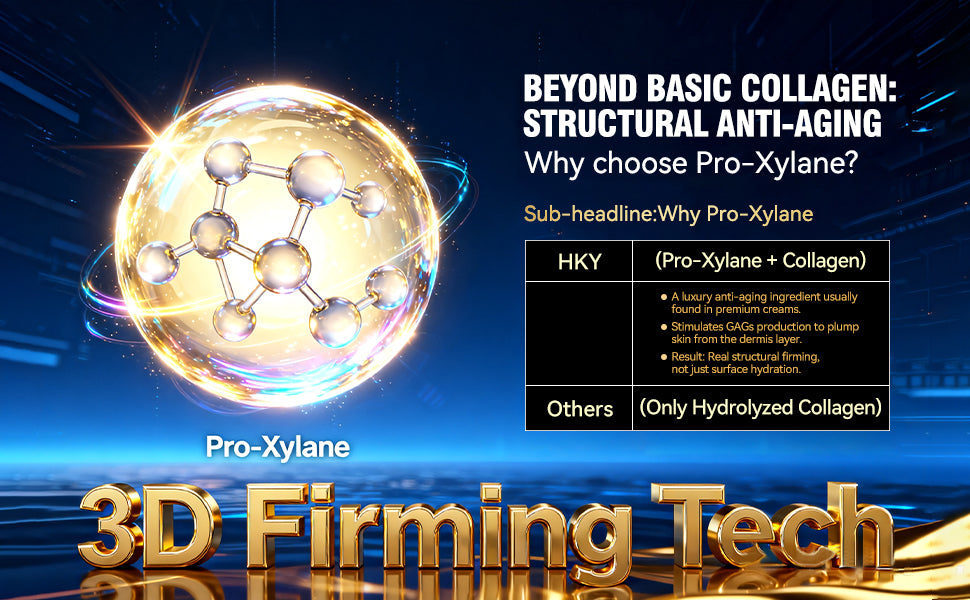 HKY Golden Collagen Wrapping Peel Off Mask - Collagen & Biotin Peel-off Facial Mask, Deep Moisturizing Facial Mask, Lifting and Firming Face Mask, Facial Skin Care Product for Women & Men Pro-Xylane & Niacinamide - Hydrating (2.82 oz)