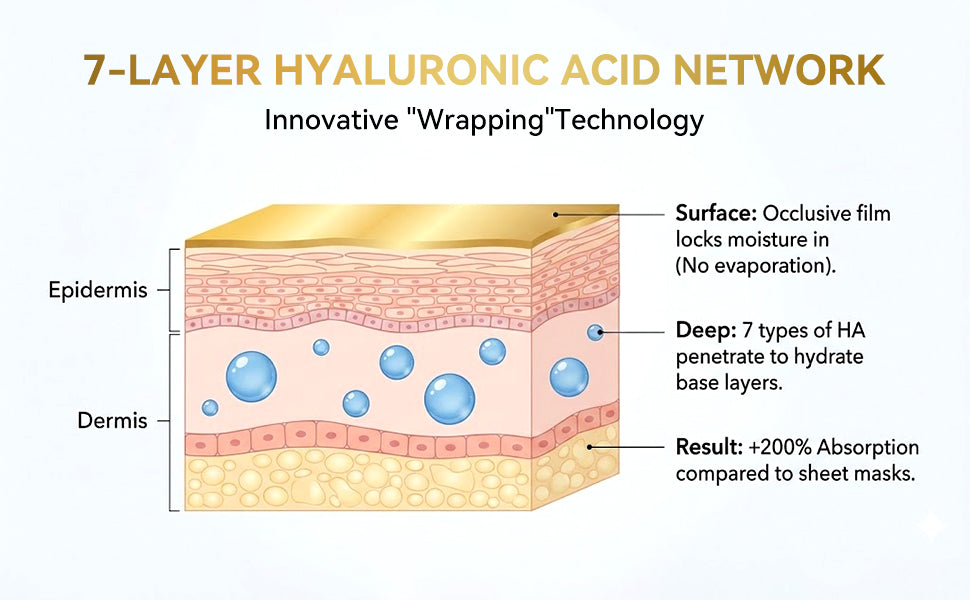 HKY Golden Collagen Wrapping Peel Off Mask - Collagen & Biotin Peel-off Facial Mask, Deep Moisturizing Facial Mask, Lifting and Firming Face Mask, Facial Skin Care Product for Women & Men Pro-Xylane & Niacinamide - Hydrating (2.82 oz)