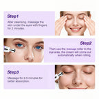 HKY AM/PM Eye Reset System - Day & Night Cream Set with Zamak Metal Massage Head