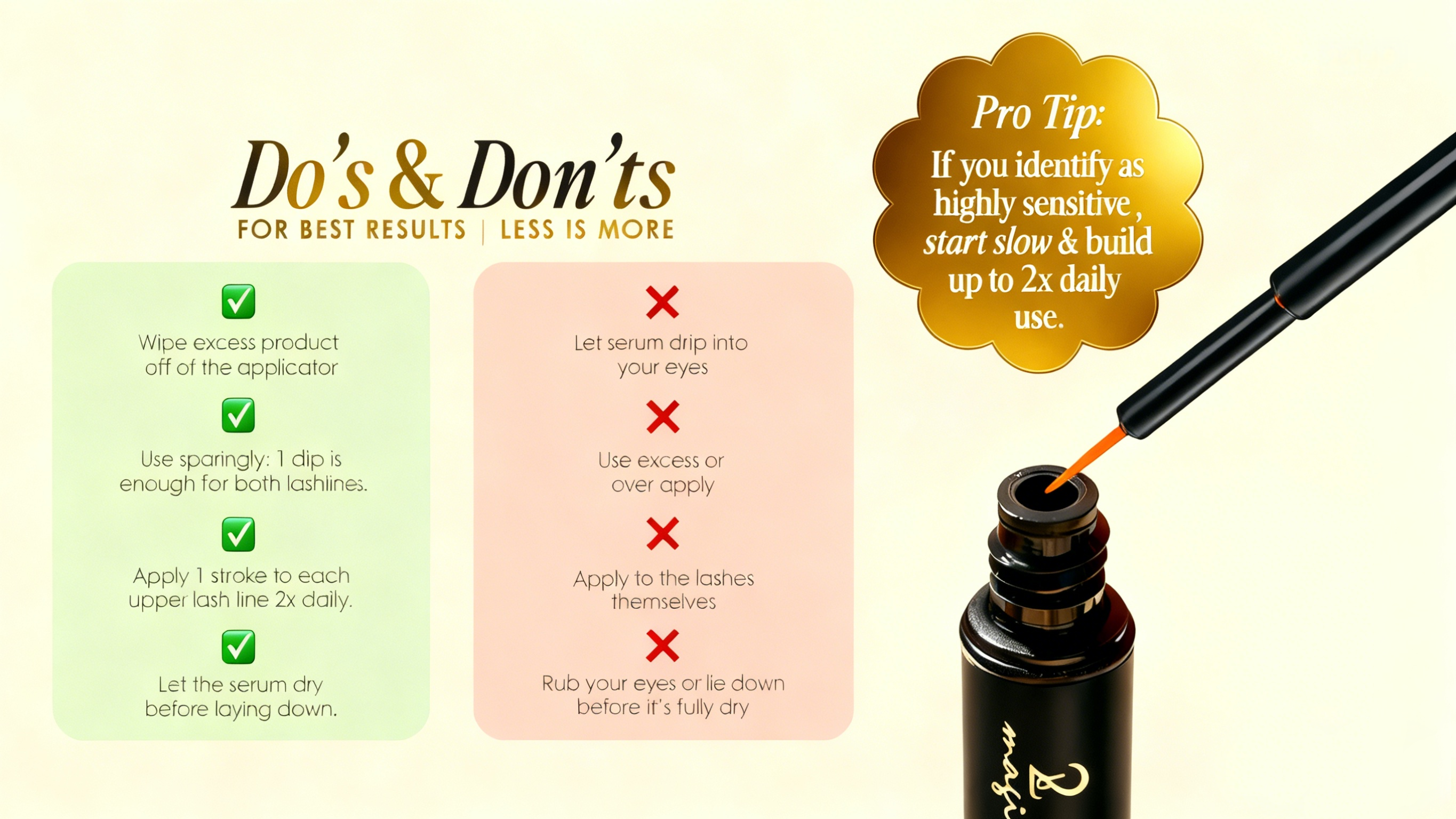 2bmagic Lash Serum: Effortlessly Achieve Longer, Thicker, Longer-Looking Natural Lashes. Safe & Gentle for Sensitive Eyes – 100% Vegan, Cruelty-Free, and Clinically Proven.